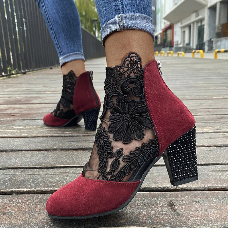Elegant Summer Lace High Heels