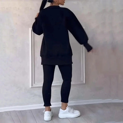 Casual sweatshirt leggings set