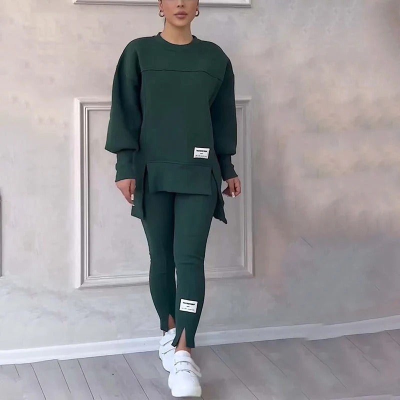 Casual sweatshirt leggings set